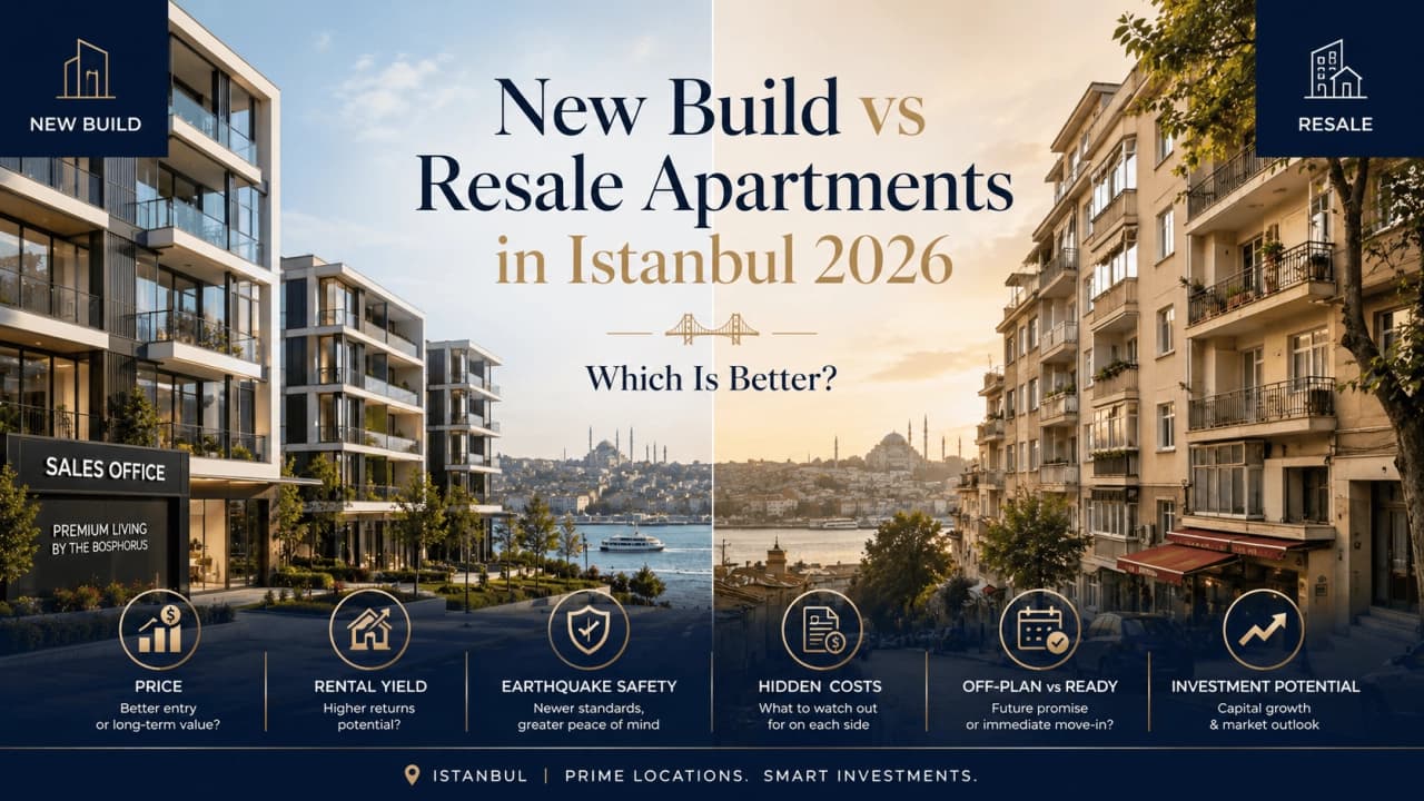 New Build vs Resale Apartments in Istanbul 2026 | Which Is Better?