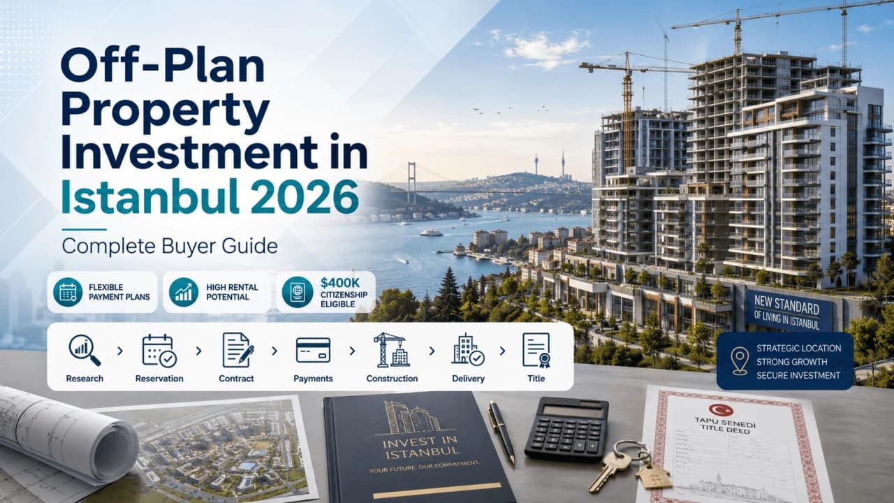 الاستثمار في العقارات تحت الإنشاء في إسطنبول 2026 | دليل المشتري الشامل