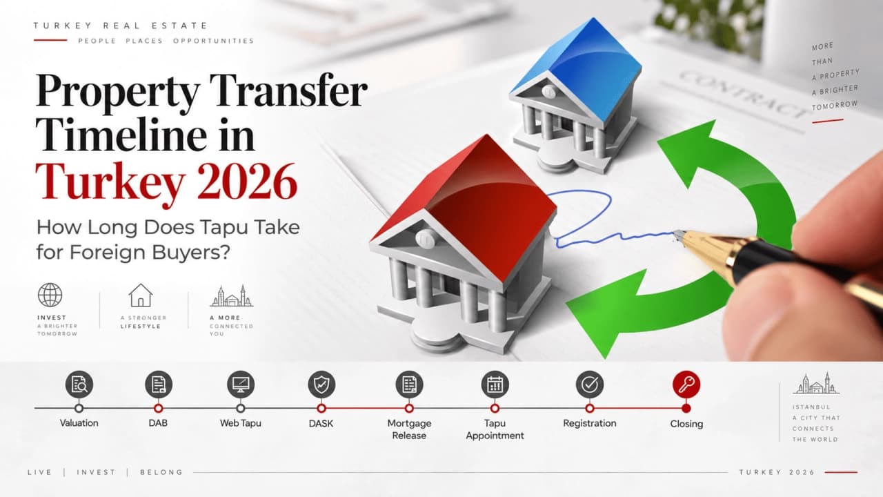 Property Transfer Timeline in Turkey 2026: How Long Does Tapu Take for Foreign Buyers?