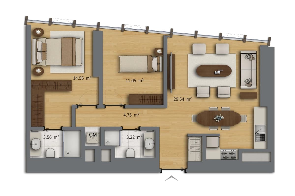 Bomonti Residences by Rotana – Luxury Serviced Apartments in Şişli, Istanbul