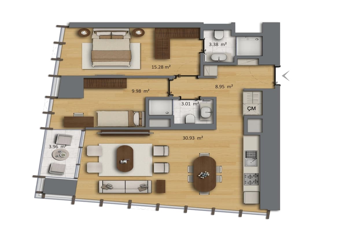 Bomonti Residences by Rotana – Luxury Serviced Apartments in Şişli, Istanbul