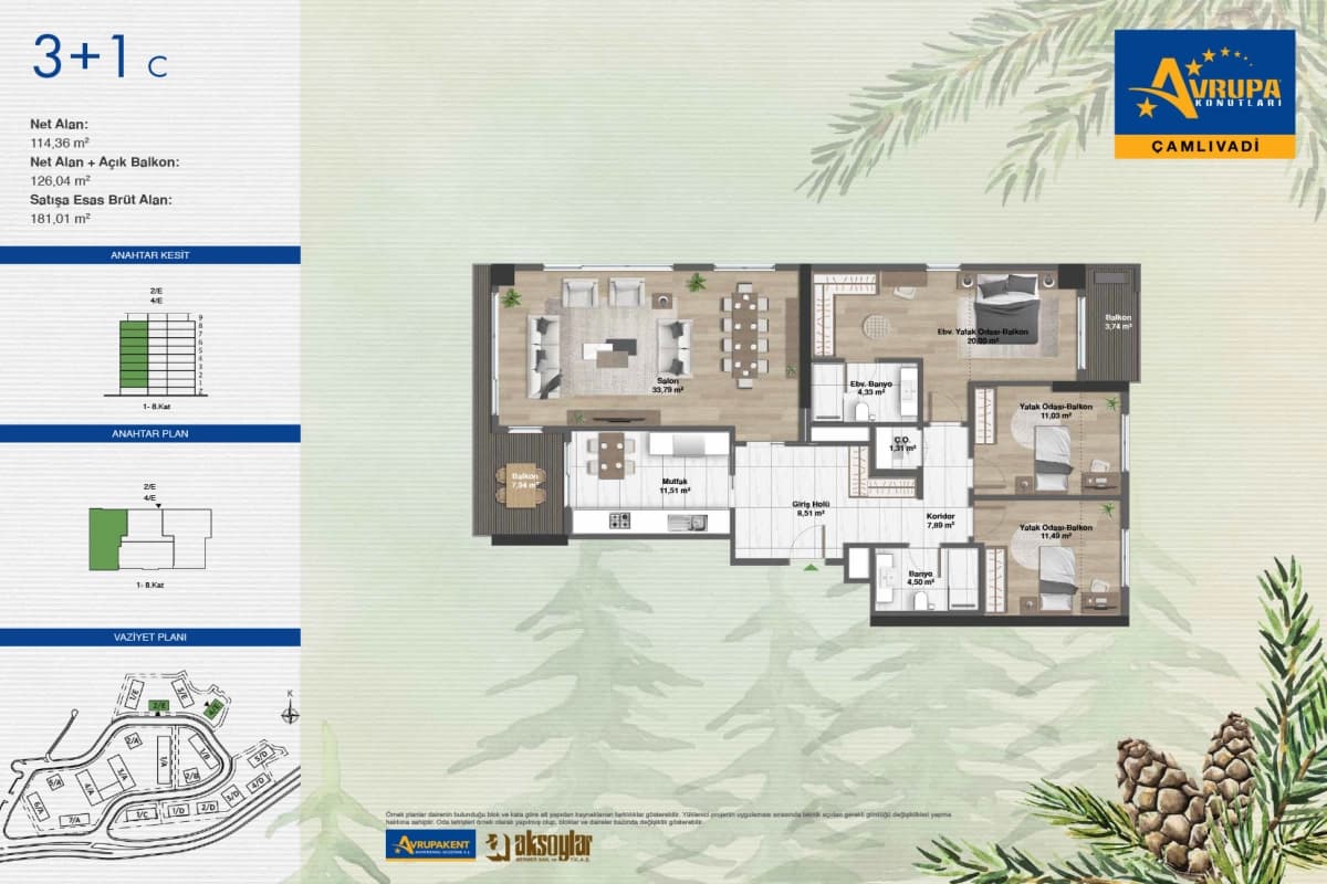 Avrupa Konutları Çamlıvadi – Luxury Forest-View Apartments for Sale in Istanbul