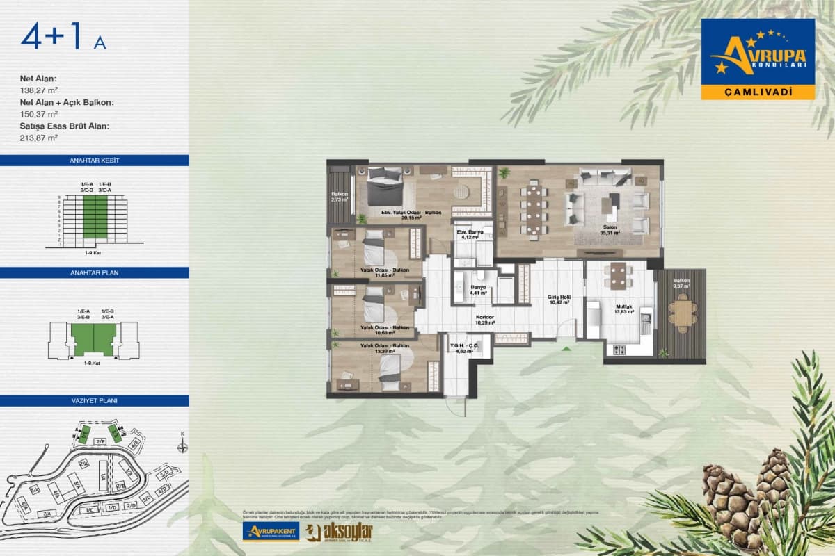 Avrupa Konutları Çamlıvadi – Luxury Forest-View Apartments for Sale in Istanbul