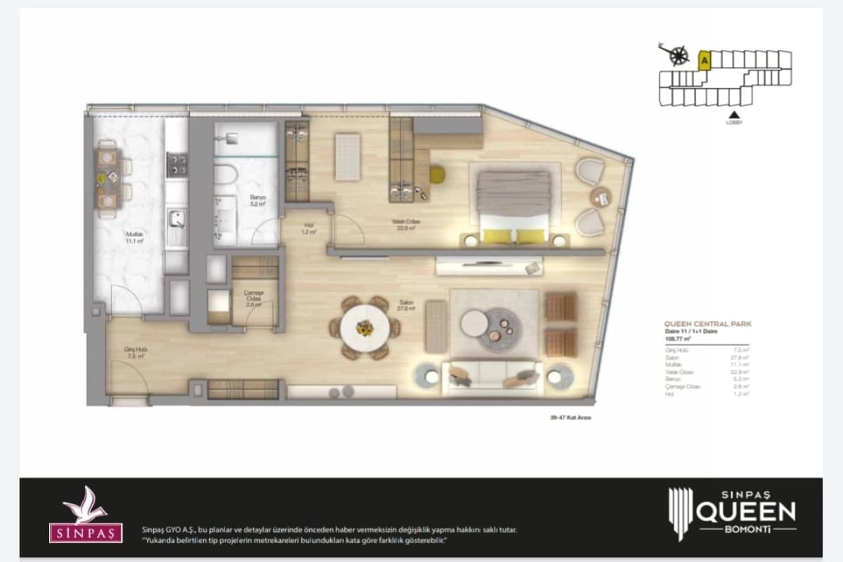 Sinpaş Queen Bomonti – Luxury Living in Şişli Bomonti