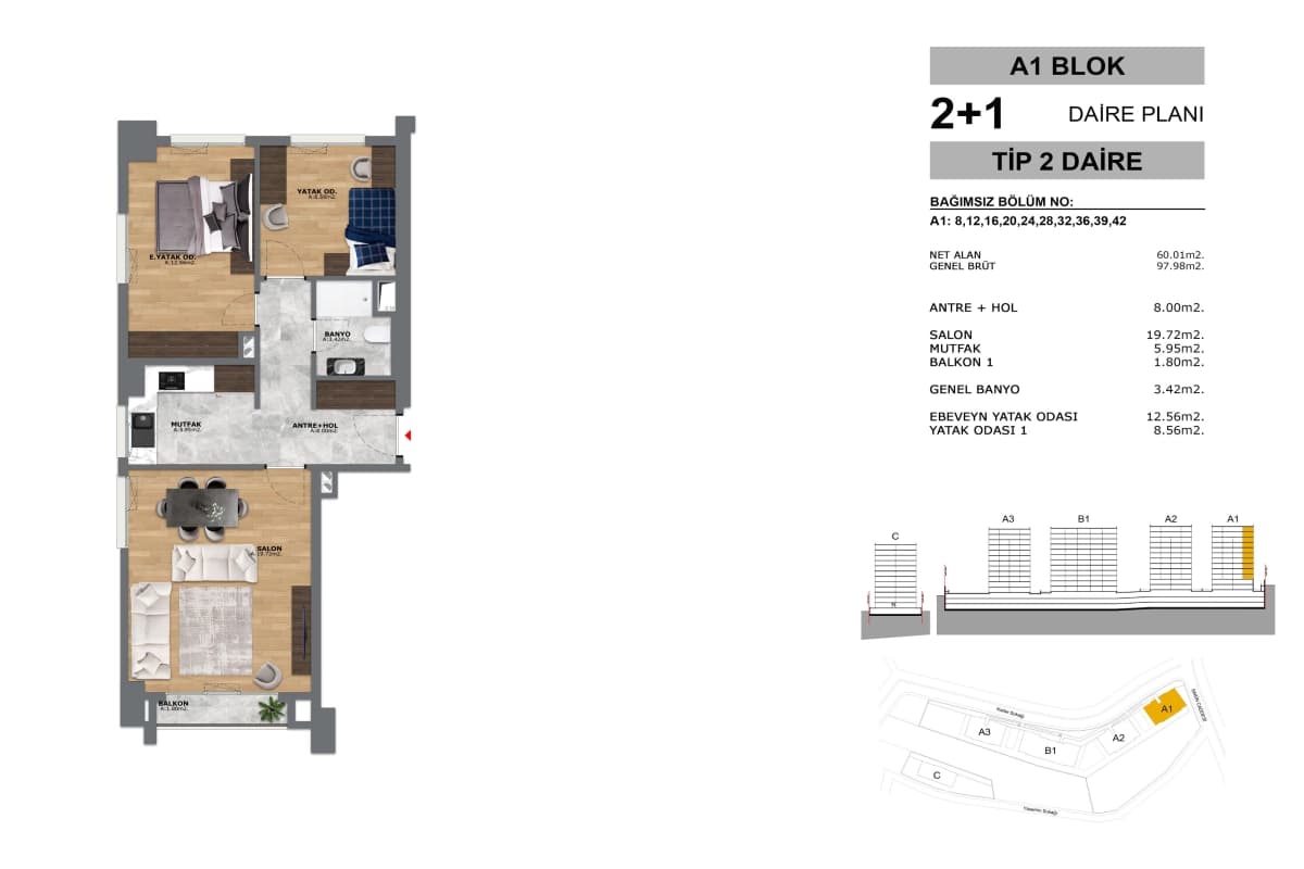 Yeni Eyüp Evleri – Modern family apartments at competitive prices in Eyüp