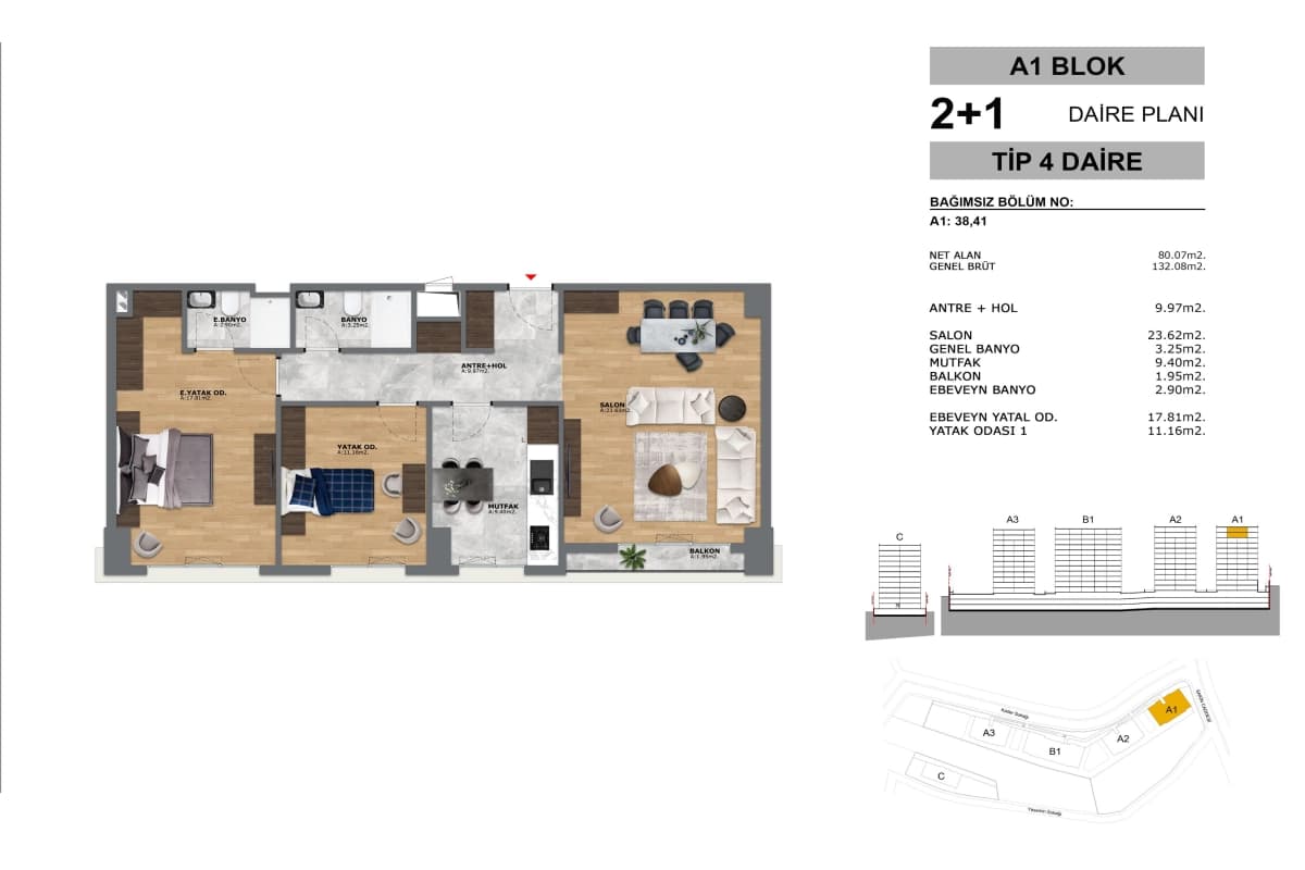 Yeni Eyüp Evleri – Modern family apartments at competitive prices in Eyüp