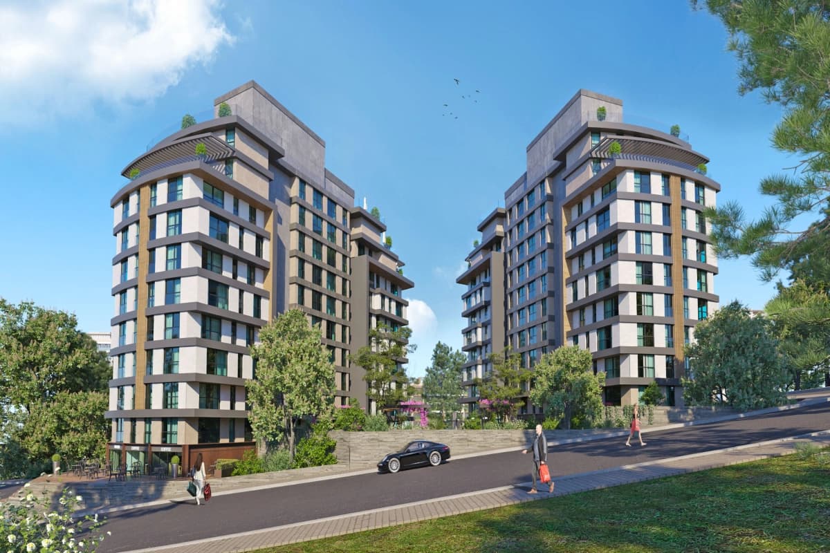 Modern Apartments for Sale in Dora Vadi, Kağıthane, Istanbul