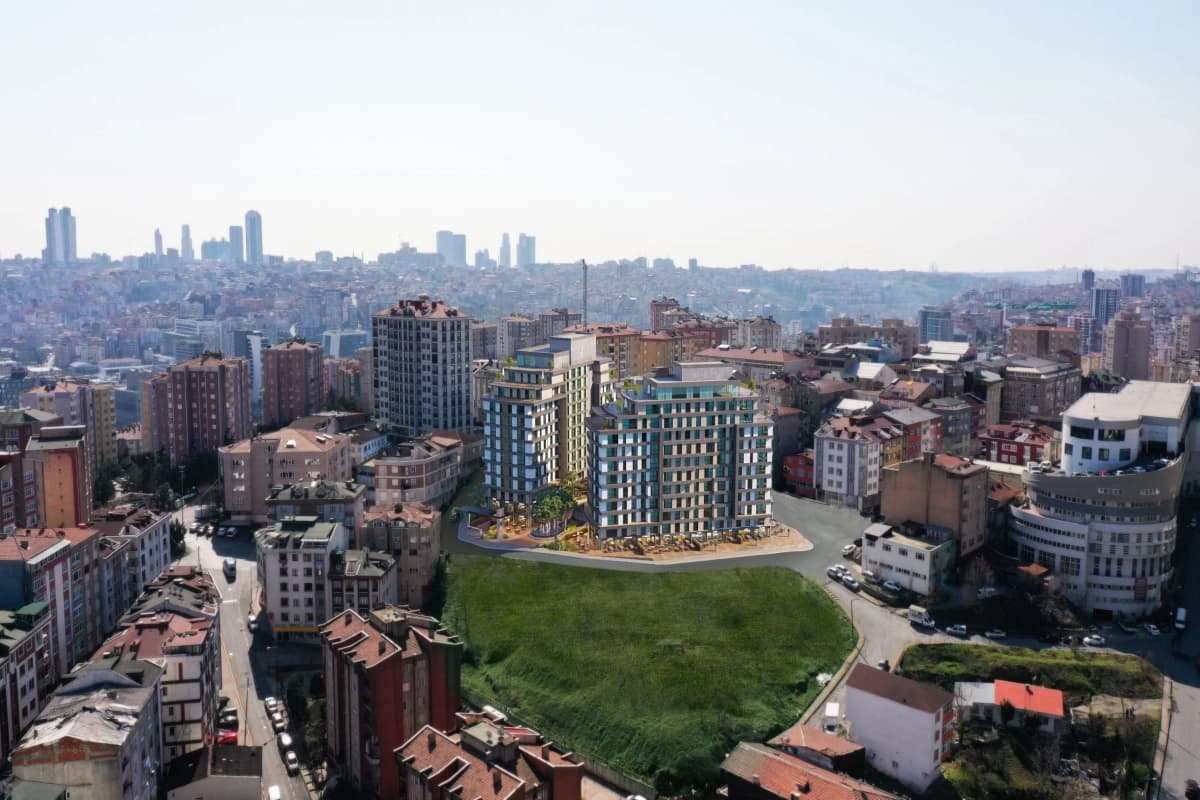 Modern Apartments for Sale in Dora Vadi, Kağıthane, Istanbul