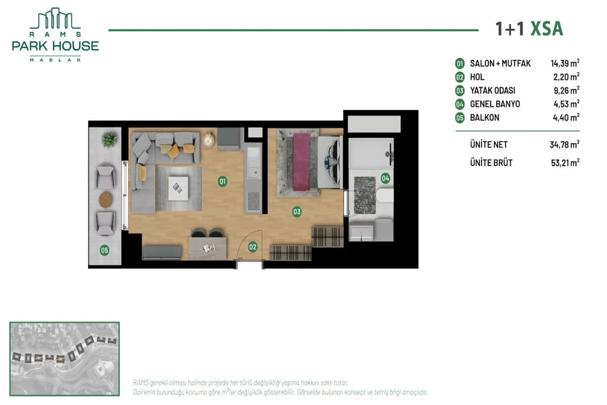 Luxury Apartments for Sale in RAMS Park House Maslak, Istanbul