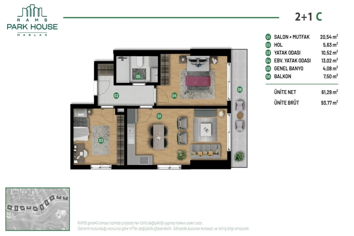 Luxury Apartments for Sale in RAMS Park House Maslak, Istanbul