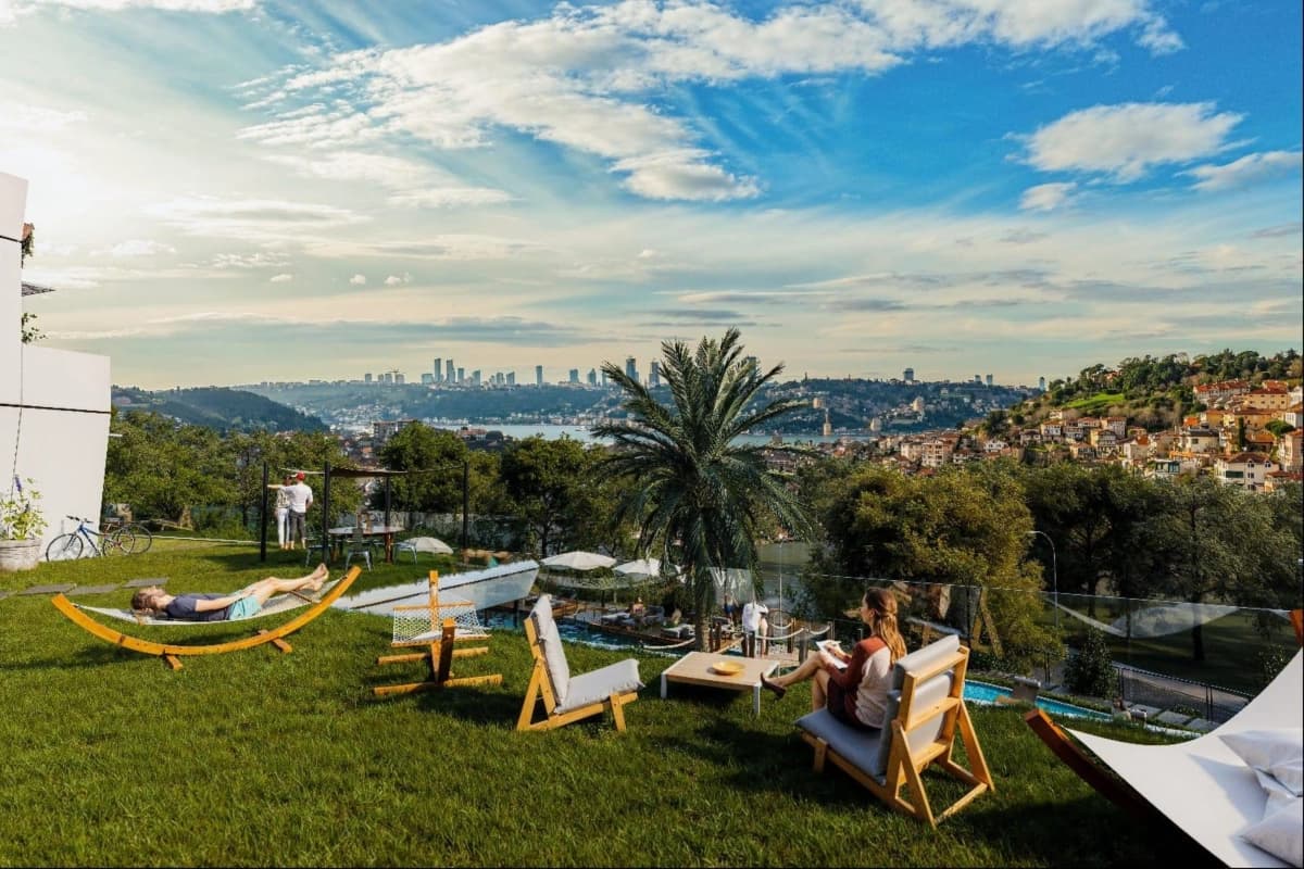 Luxury Bosphorus View Apartments for Sale in Çınar 107, Beykoz