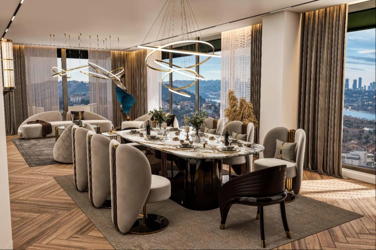Luxury Bosphorus View Apartments for Sale in Çınar 107, Beykoz