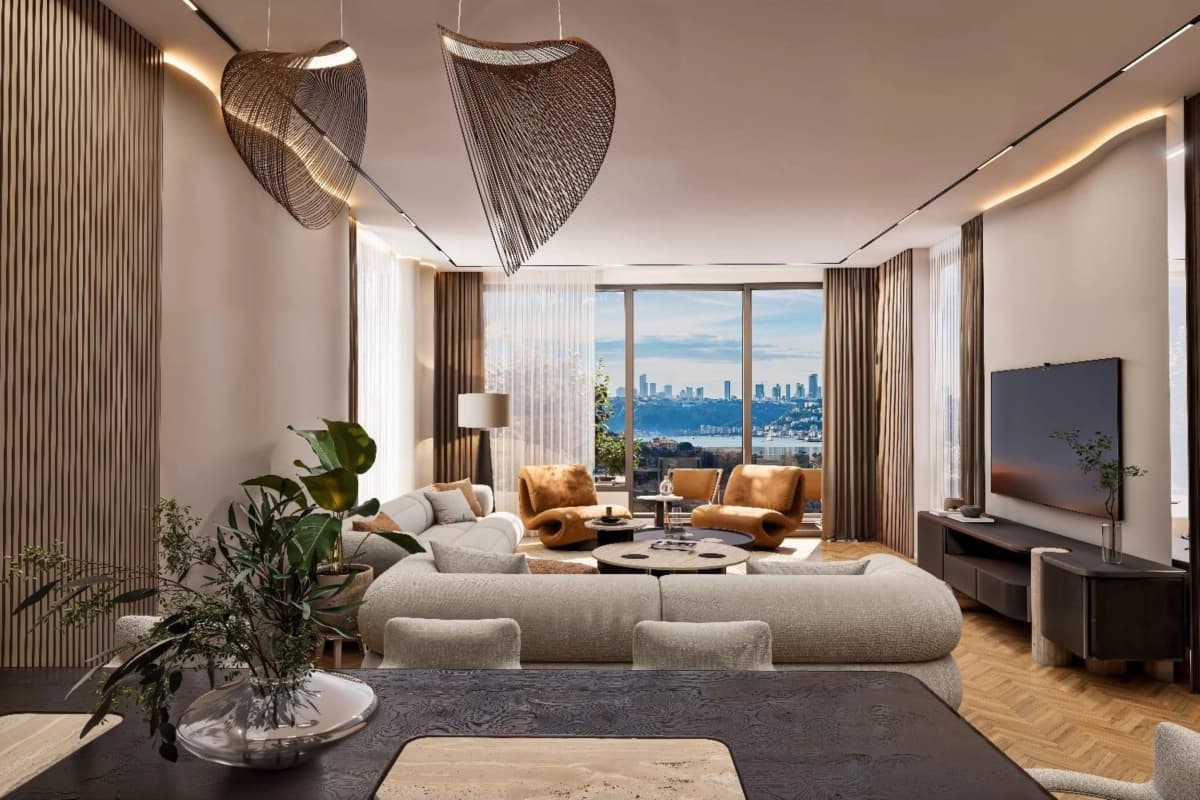 Luxury Bosphorus View Apartments for Sale in Çınar 107, Beykoz