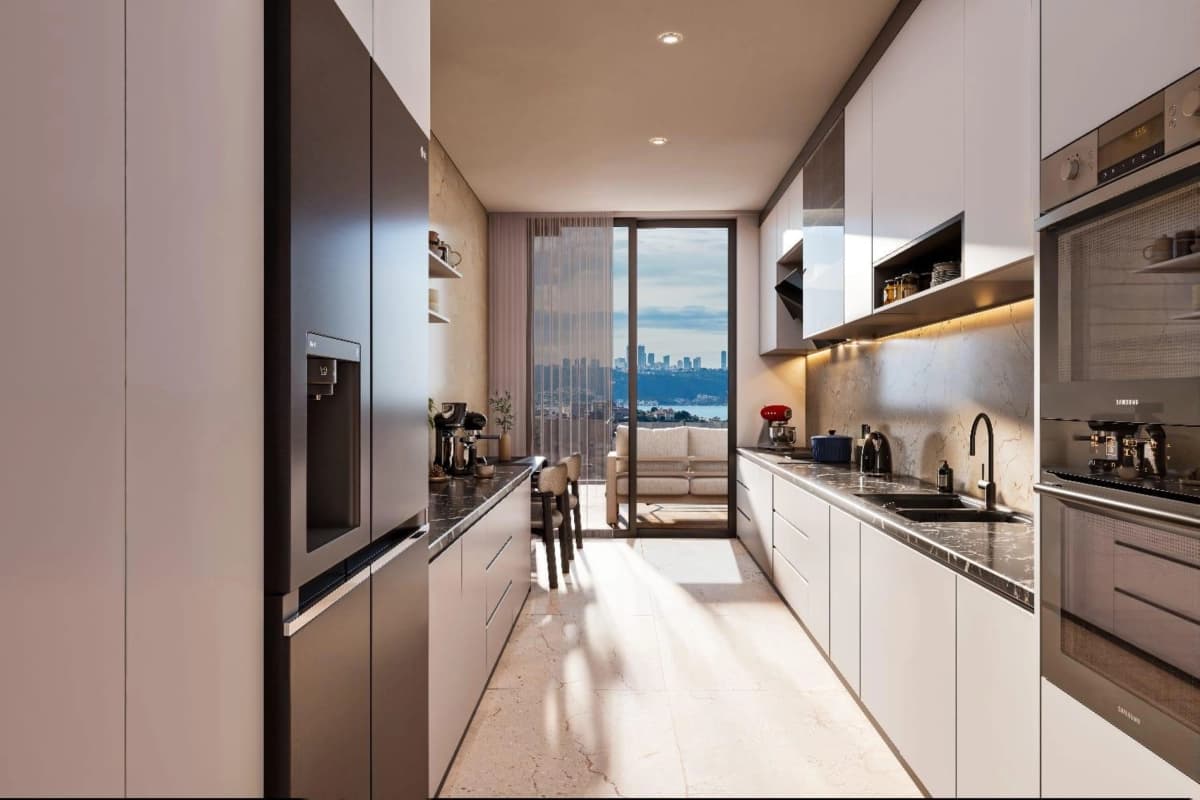 Luxury Bosphorus View Apartments for Sale in Çınar 107, Beykoz