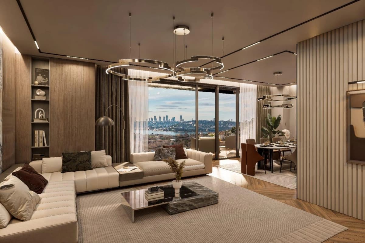 Luxury Bosphorus View Apartments for Sale in Çınar 107, Beykoz