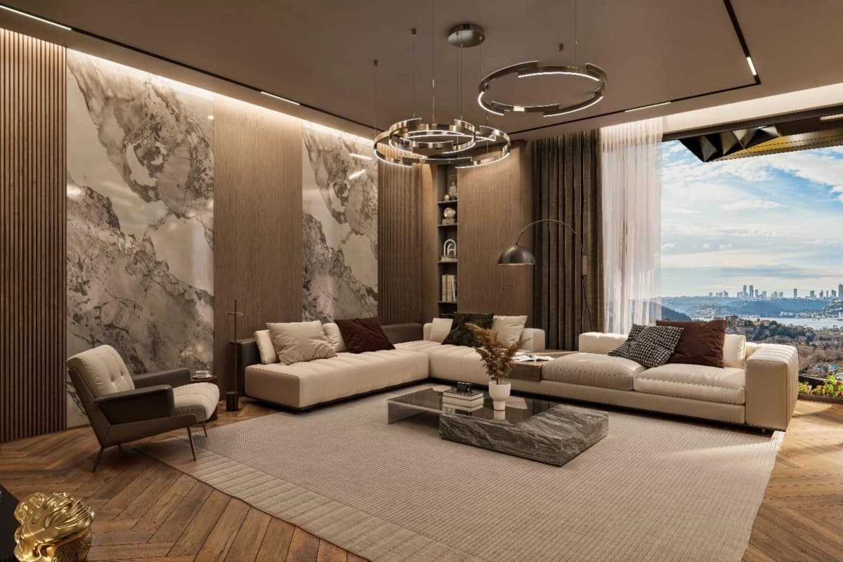 Luxury Bosphorus View Apartments for Sale in Çınar 107, Beykoz