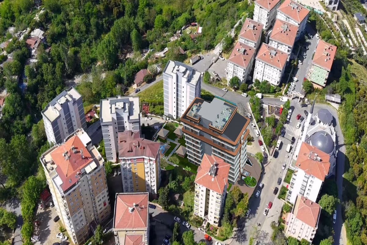 Modern Apartments for Sale in Manzara Istanbul, Kağıthane