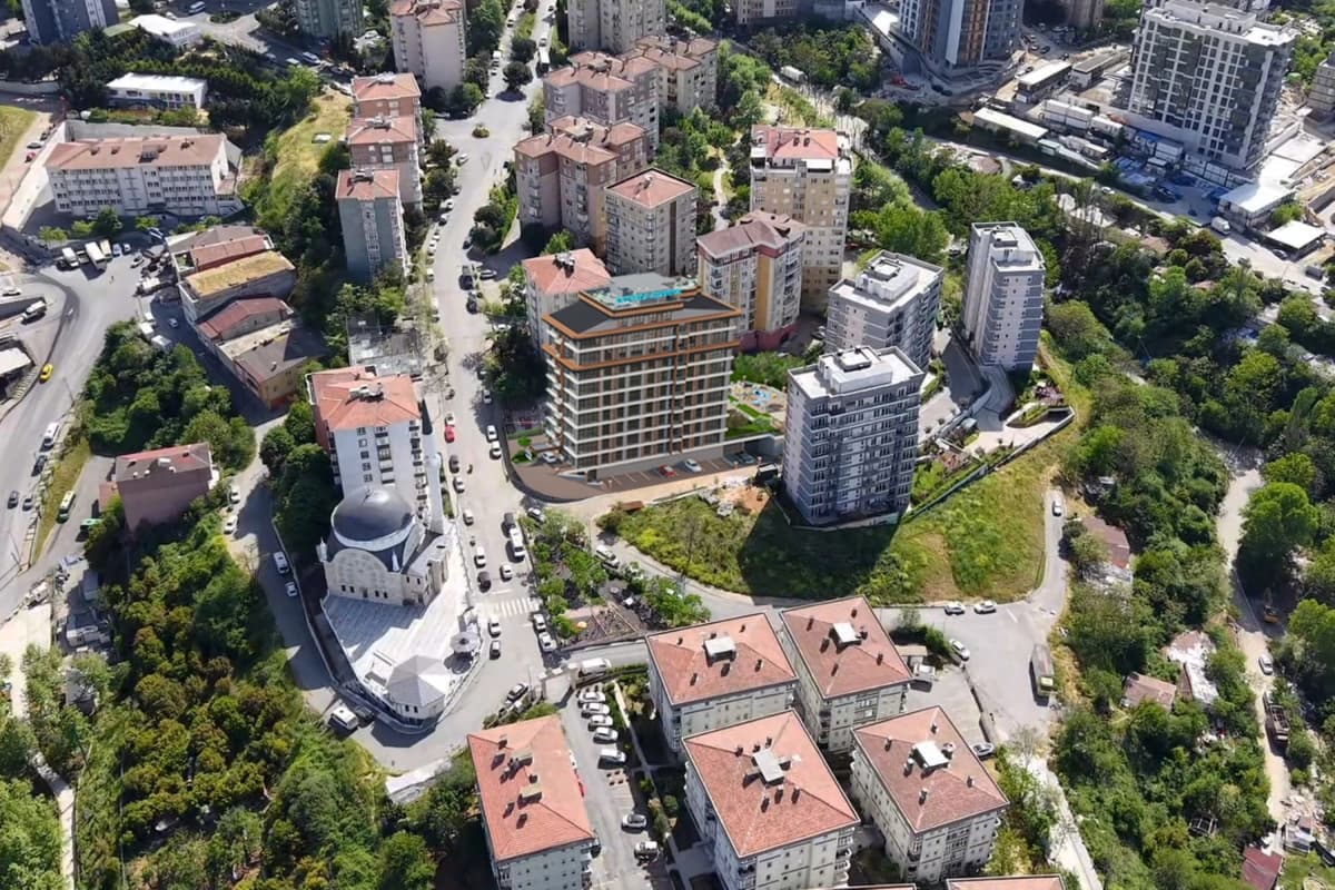Modern Apartments for Sale in Manzara Istanbul, Kağıthane