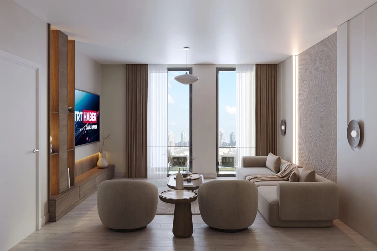 Modern Apartments for Sale in Manzara Istanbul, Kağıthane