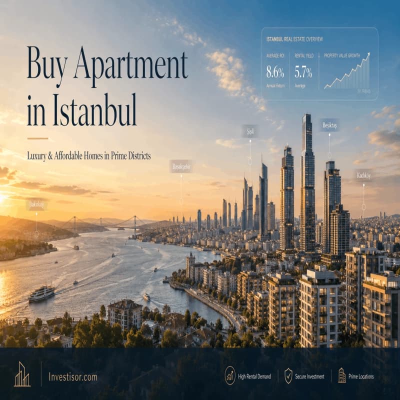 Buy Apartment in Istanbul | Luxury & Affordable Homes in Prime Districts for Investment & Living