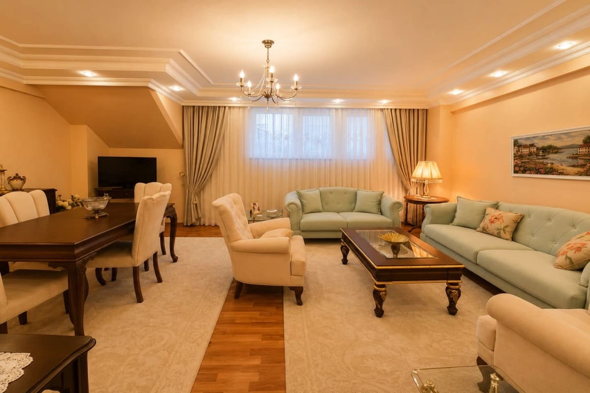 Spacious 3+1 Garden Apartment for Sale in Central Şişli, Istanbul